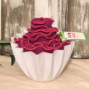 Cupcake Fleece Scarf Pink